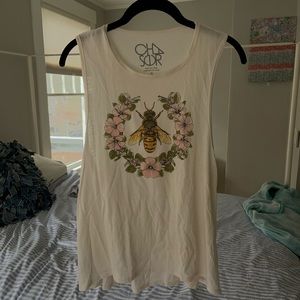 Chaser Garden Bee Graphic Muscle Tank